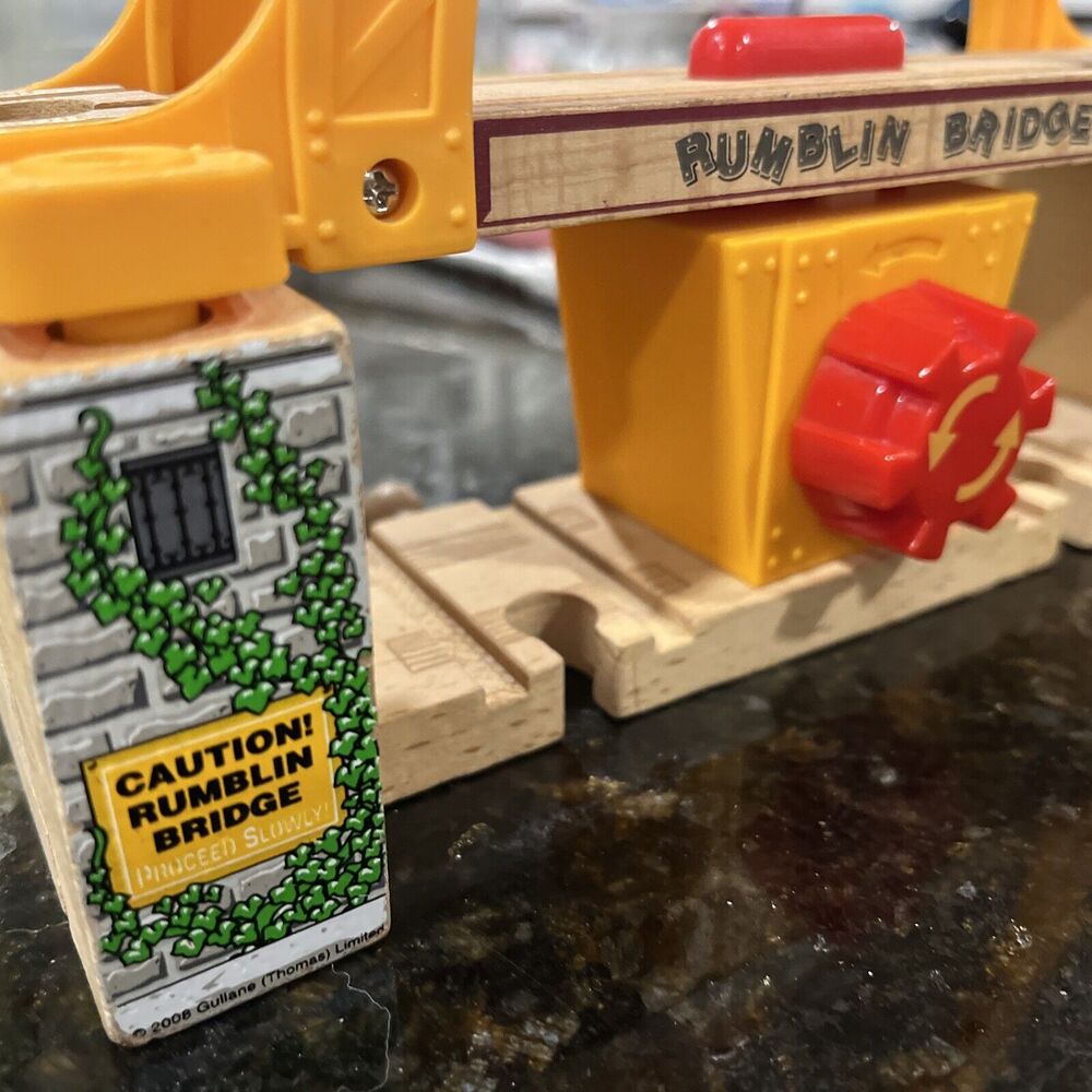 Pre Owned Wooden Rumbling Bridge For The Thomas Train System - Picture 4 of 5